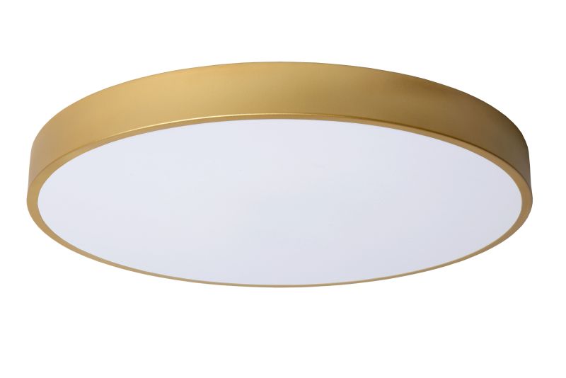 Lucide UNAR - Zapustené stropné svietidlo - Ø 49,5 cm - LED Dim. - 1x36W 2700K - 3 StepDim - Matt Gold / Mosadz